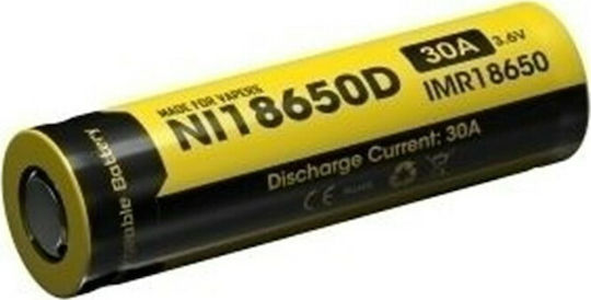NiteCore 9060110671 Επαναφορτιζόμενη Μπαταρία 18650 Li-Mn 3100mAh 3.6V 1τμχ