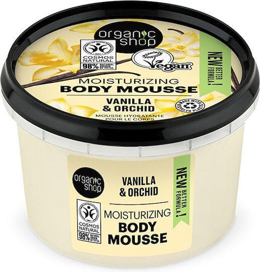 Organic Shop Vanilla & Orchid Moisturizing Mousse Body with Aroma Vanilla 250ml