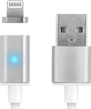 Forever Magnetic USB to Lightning Cable Λευκό 1m (T_0014282)