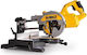 Dewalt Battery Miter Saw Sliding with Cutting Disc with a Diameter of 216mm & 6300rpm Cutting Speed (without Battery and Charger)