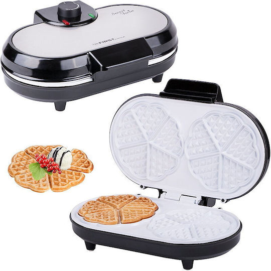 First Austria Aparat Vafe Pentru Vafe Inima 2 Compartimente 1000W