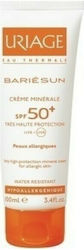 Uriage Bariesun Creme Minerale Waterproof Sunscreen Cream Face and Body SPF50 100ml