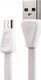 Remax Flat USB 2.0 to micro USB Cable Λευκό 1m (Martin)
