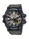 Casio G-Shock Master of G-Land Mudmaster Men's Watch 55mm Chronograph Battery with Green Rubber Strap