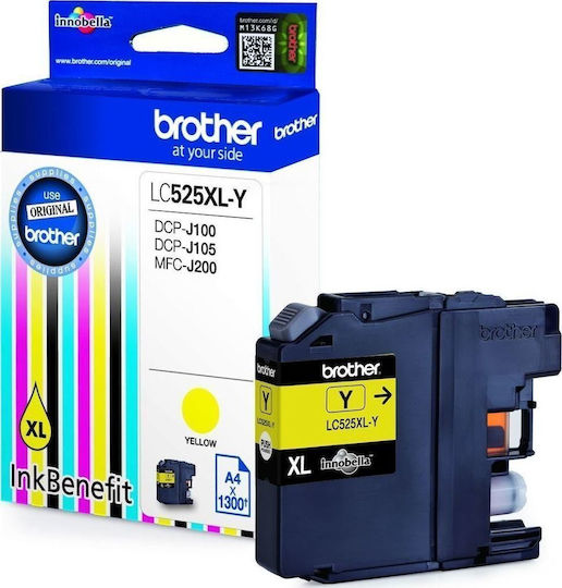 Brother LC-525XL Original InkJet Printer Ink Yellow (LC-525XLY)