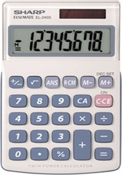 Sharp EL-240SAB Calculator Pocket 8 Digits in White Color