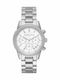 Michael Kors Ritz Damen Uhr Chronograph mit Silber Metallarmband