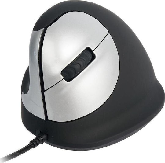 R-Go Tools HE Mouse Ενσύρματο Εργονομικό Ποντίκι για Αριστερόχειρες Μαύρο