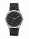 Skagen Jorn Men's Watch 41mm Battery with Black Leather Strap