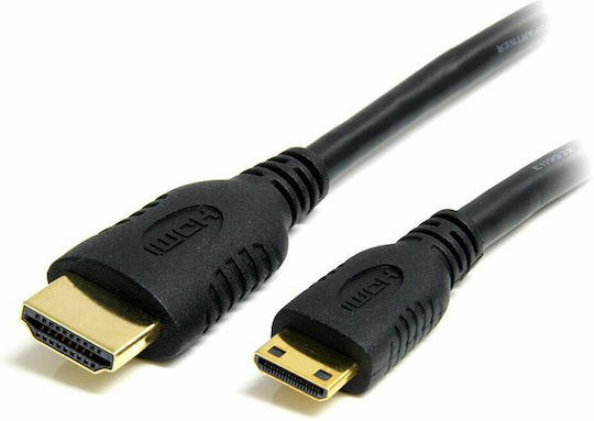 StarTech HDMI 1.4 Hochgeschwindigkeits 1080p 120Hz Kabel HDMI-Stecker - Mini-HDMI-Stecker 2m Schwarz