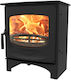 Charnwood C-Five Blu Oțel Soba pe lemne 5kW Negru