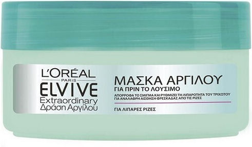 L'Oreal Paris Elvive Extraordinary Argile Clay Μάσκα Μαλλιών για Επανόρθωση με Άργιλο 150ml