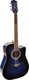 Richwood Semi-Akustik Gitarre RD 12CE-BS Brown Sunburst Ausschnitt Rot / Sunburst