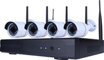 Ολοκληρωμένο Σύστημα CCTV Wi-Fi με 4 Ασύρματες Κάμερες 1080p