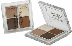 Benecos Four Shades Eye Shadow Palette in Solid Form 8gr