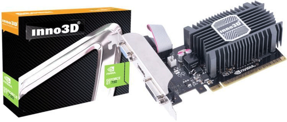 Inno 3D GeForce GT 730 2GB GDDR3 DDR3 LP Κάρτα Γραφικών