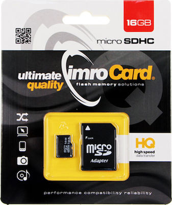 IMRO microSDHC 16GB UHS-I με αντάπτορα