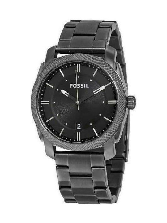 Fossil Watch Battery with Black Metal Bracelet FS4774