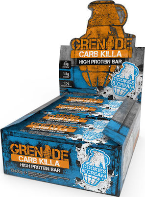 Grenade Carb Killa High Μπάρα με 23gr Πρωτεΐνης & Γεύση Cookies & Cream 12x60gr