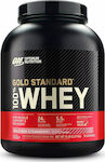Optimum Nutrition Gold Standard 100% Whey Proteină din Zer cu Aromă de Căpșuni delicioase 2.27kg