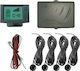 Gear Car Parking System with Camera and 4 Sensors in Black Colour