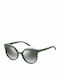 Marc Jacobs Marc 105/S Women's Sunglasses with Green Plastic Frame and Gray Lens 105/S JC6/GO