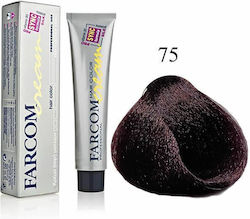 Farcom Hair Color Cream Βαφή Μαλλιών 75 Καστανό...