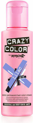 Crazy Color Semi-Permanent Temporary Dye 55 Lilac 100ml 15gr