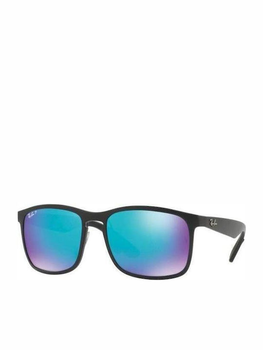 Ray Ban Мъжки Слънчеви Очила с Черна Пластмасов...