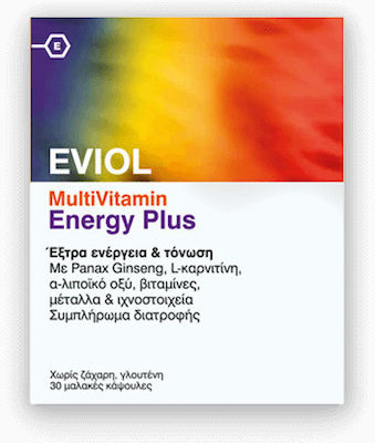 Eviol MultiVitamin Energy Plus Vitamin für Energie 30 Softgels