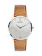 Michel Herbelin Watch with Brown Leather Strap MH17415/59GO