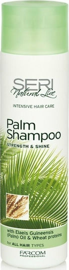Farcom Seri Natural Line Palm Strength & Shine Σαμπουάν Ενυδάτωσης & Λάμψης για Όλους τους Τύπους Μαλλιών 300ml