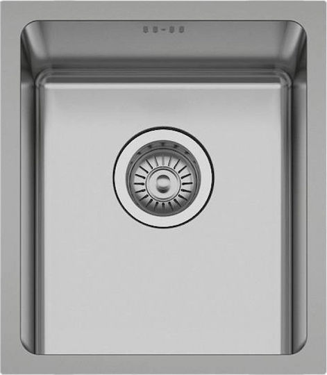 Karag BL 792 BL792 Unterbau Spüle Inox Satiniert B38xT44cm Silber