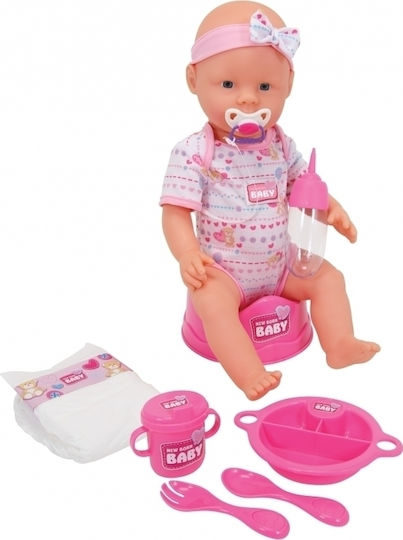 Simba Set Papușă Bebe New Born Baby Baby Doll Pentru 3+ Ani 43 Cm