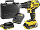 Stanley Percussive Drill Driver Battery Brushless 18V 2x2Ah