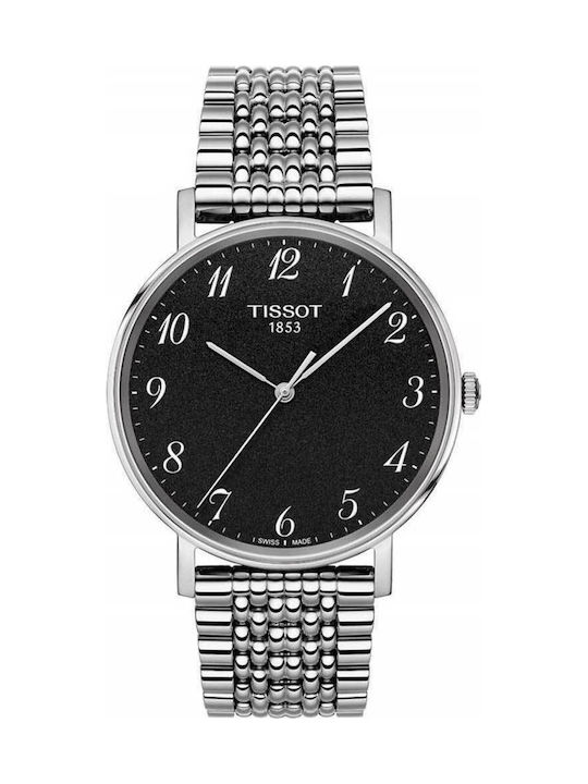 Tissot Everytime Battery Watch with Metal Bracelet Silver T109