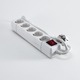 Oscar Plus KF-05K W Power Strip 5 Positions with Switch and Cable 1.5m