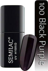 Semilac Classic Halb-permanenter Nagellack Blac...