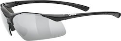 Uvex Sportstyle 223 Ochelari de soare Μαύρα cu Cadru & Gri Lentilă
