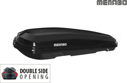 Menabo Diamond 500 Duo Dachbox für Autos mit Doppelöffnung Kapazität 500Es Schwarz