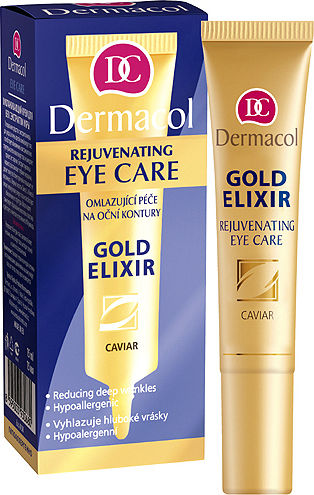 Dermacol Elixir Rejuvenating Eye Care Gold Elixir Cremă de Ochi pentru Hidratare Colorată 15ml