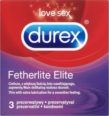 Durex Προφυλακτικά Fetherlite Elite Λεπτά 3τμχ