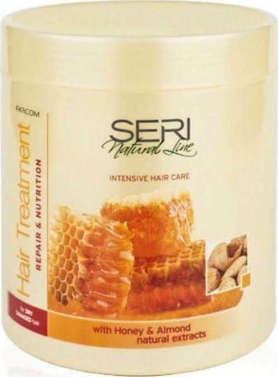 Farcom Seri Natural Line Treatment Almond & Honey Μάσκα Μαλλιών για Επανόρθωση 1000ml