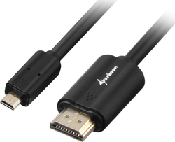 Sharkoon HDMI 1.4 HDMI-Stecker - Mikro-HDMI-Stecker 1.5m Schwarz Sharkoon HDMI 1.4 HDMI-Stecker - Mikro-HDMI-Stecker 1.5m Schwarz