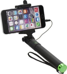 Selfie Stick with 3.5mm Cable Combo Green