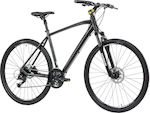 Lombardo Amantea 200 28" 2021 Μαύρο Ποδήλατο Trekking με 24 Ταχύτητες και Υδραυλικά Δισκόφρενα