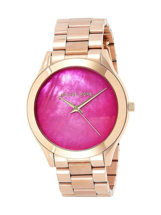Michael kors slim runway watch 2025 pink