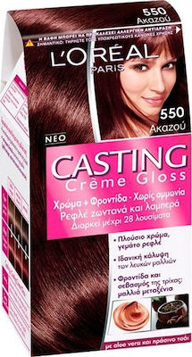 L'Oreal Paris Casting Creme Gloss Set Vopsea de Păr fără amoniac 550 Akazou 48ml