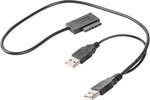 Gembird USB zu SATA Adapter für Slim SATA SSD, DVD Schwarz (A-USATA-01)