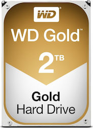 Western Digital Gold 2000ГБ Хард диск Σκληρи дискове 3.5" SATA III 7200оборотивминута с 128МБ Кеш за Настолен компютър / NAS / Сървър